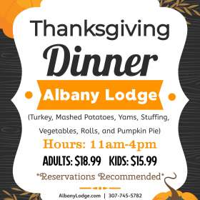 Albany Lodge Thanksgiving Dinner 2022